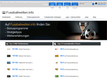 Tablet Screenshot of fussballwetten.info