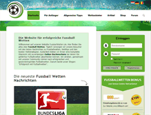Tablet Screenshot of fussballwetten.de